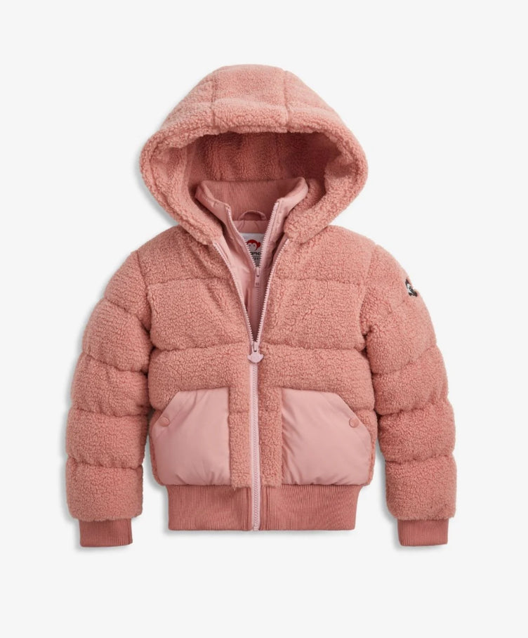 Appaman - Vintage Pink Teddy Puffer Coat
