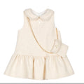 Patachou - Girls Tweed Dress, Gold Tweed