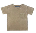 Mish - Kids Solid Enzyme Pocket Tee, Stone