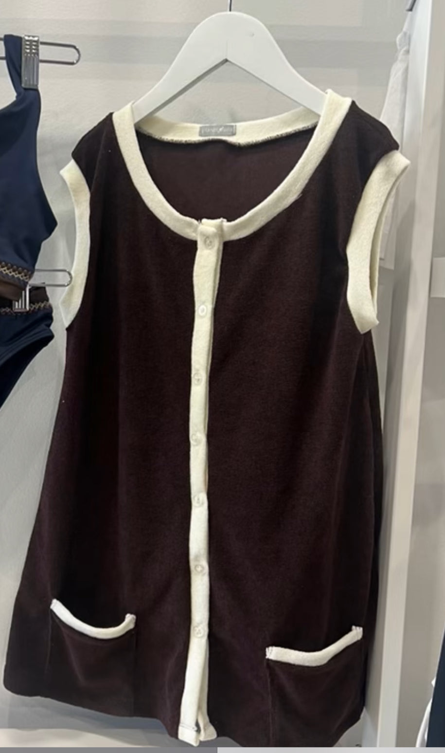 Planet Sea - Brown Terry Cover Up