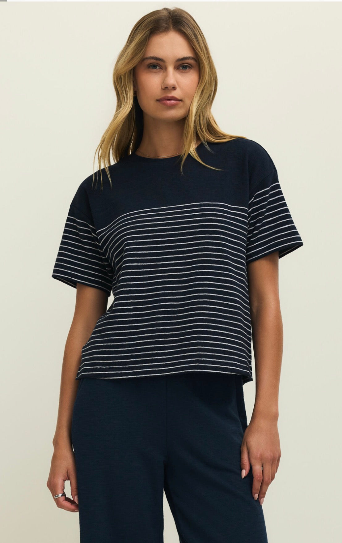 Z Supply - Harbor Striped Shirt, Eclipse