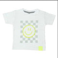 Mish - Smile Tee With White Smile Checkered Shorts