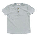 COZII - Short Sleeve Henley Top, White