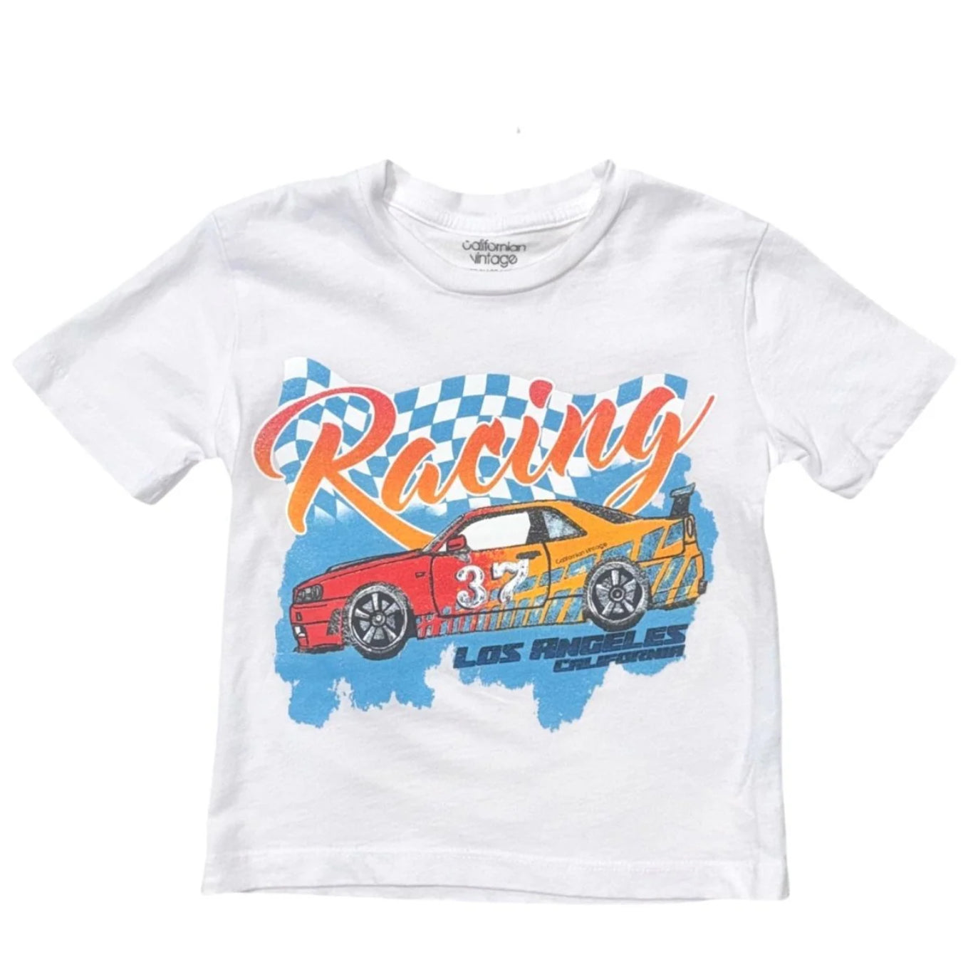 Californian Vintage - Racing 37 T-Shirt, White