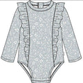 Petite Lem - 1 Pc Knit Swim Suit, Light Blue