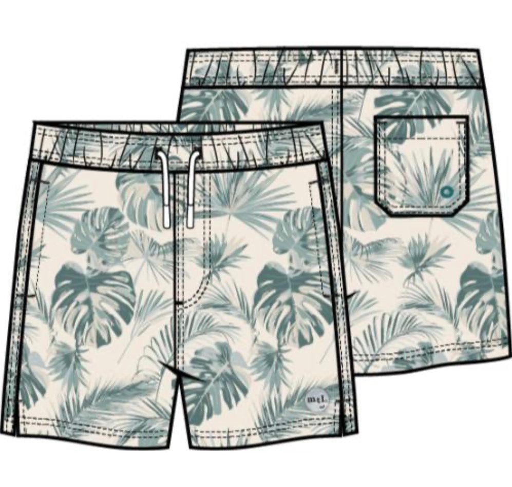 Miles The Label - Woven Swim Trunks, Off White