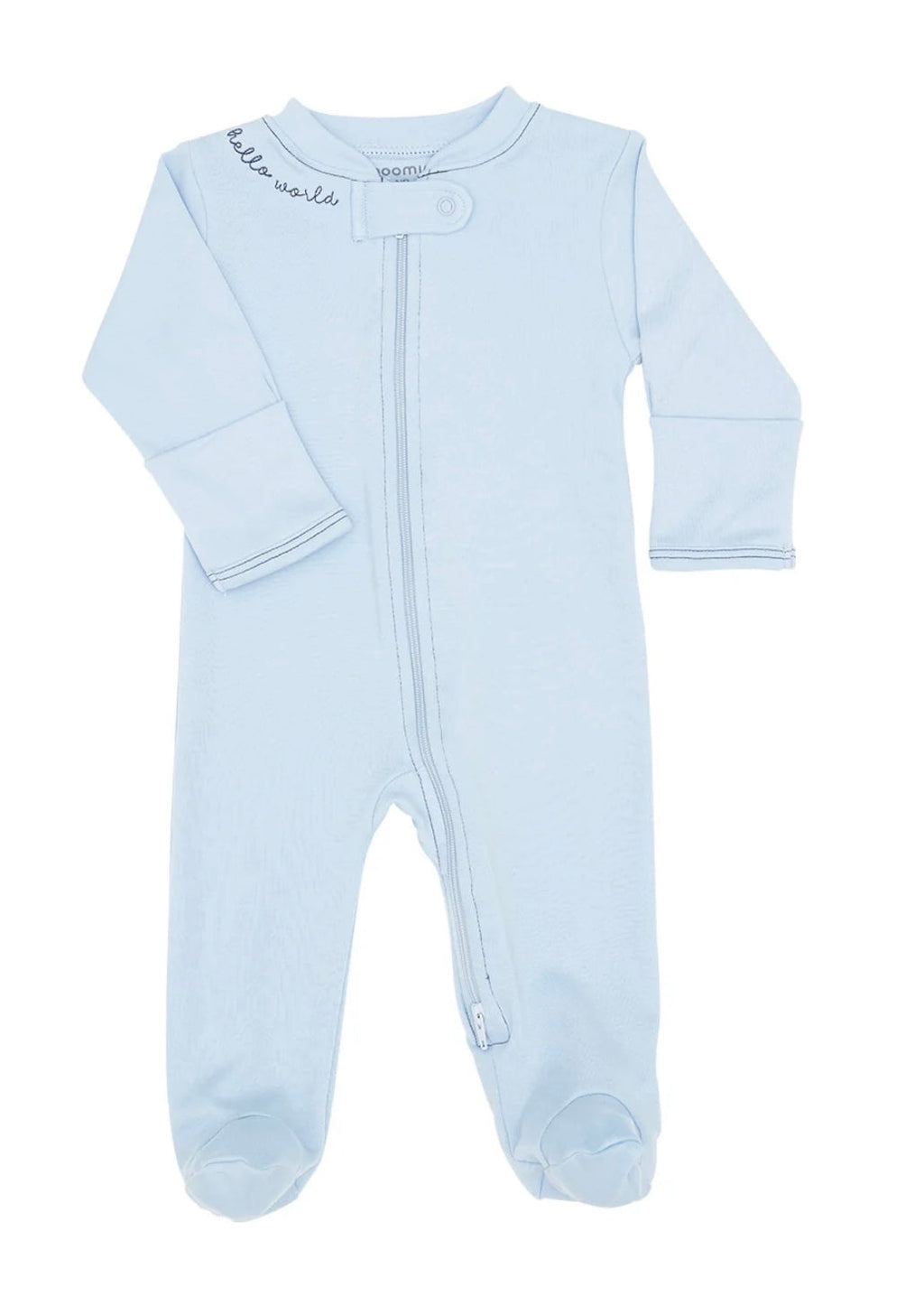 Noomie Hello World Zipper Footie