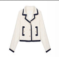Patachou - Girls Jacket with Black Lining, Ivory