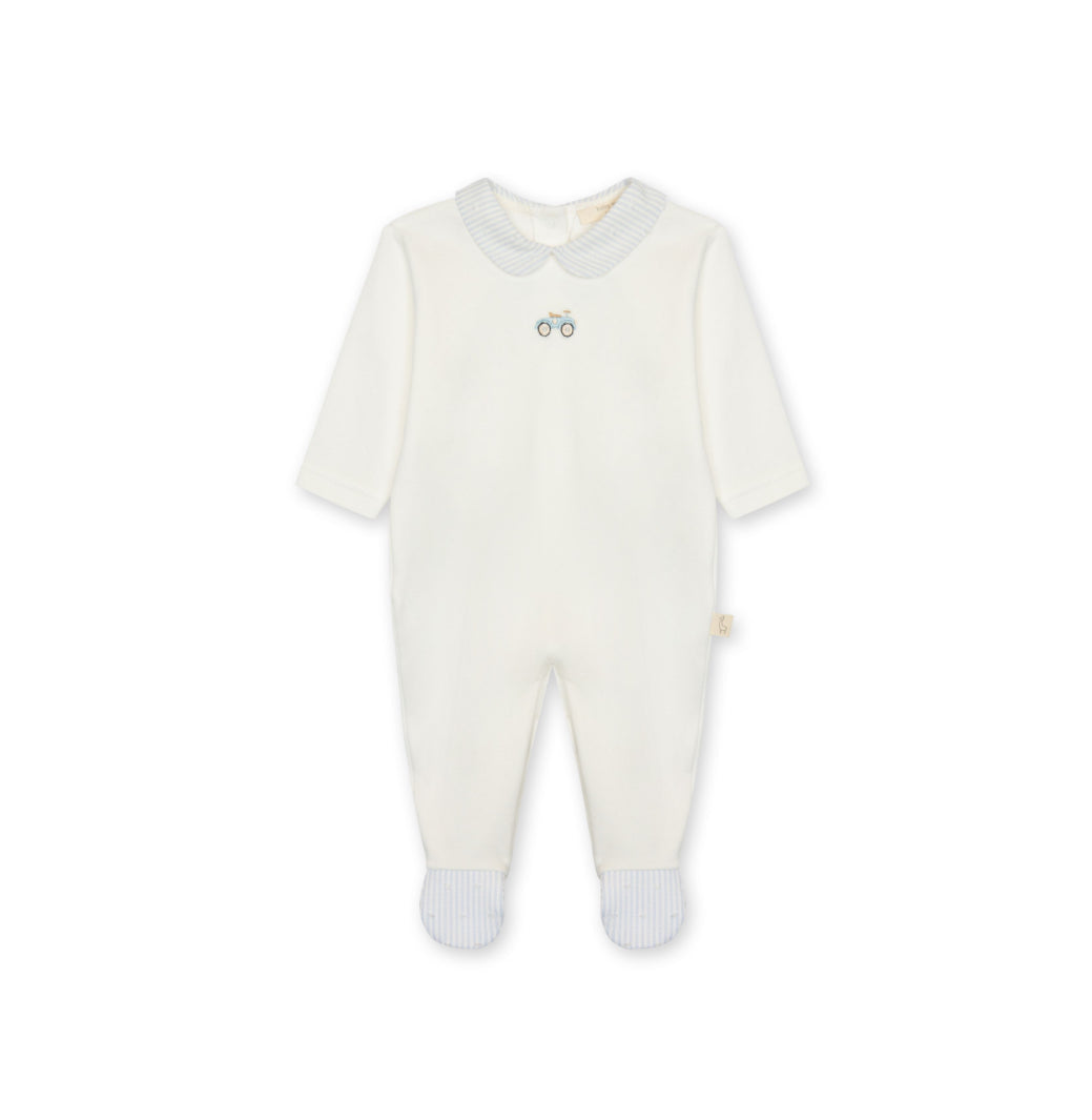 Baby GI - Nursery Footie, Ivory & Blue
