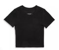 Katie J - Ribbed Black Short Sleeve T-Shirt