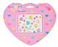 Iscream Happy Heart Face Gems