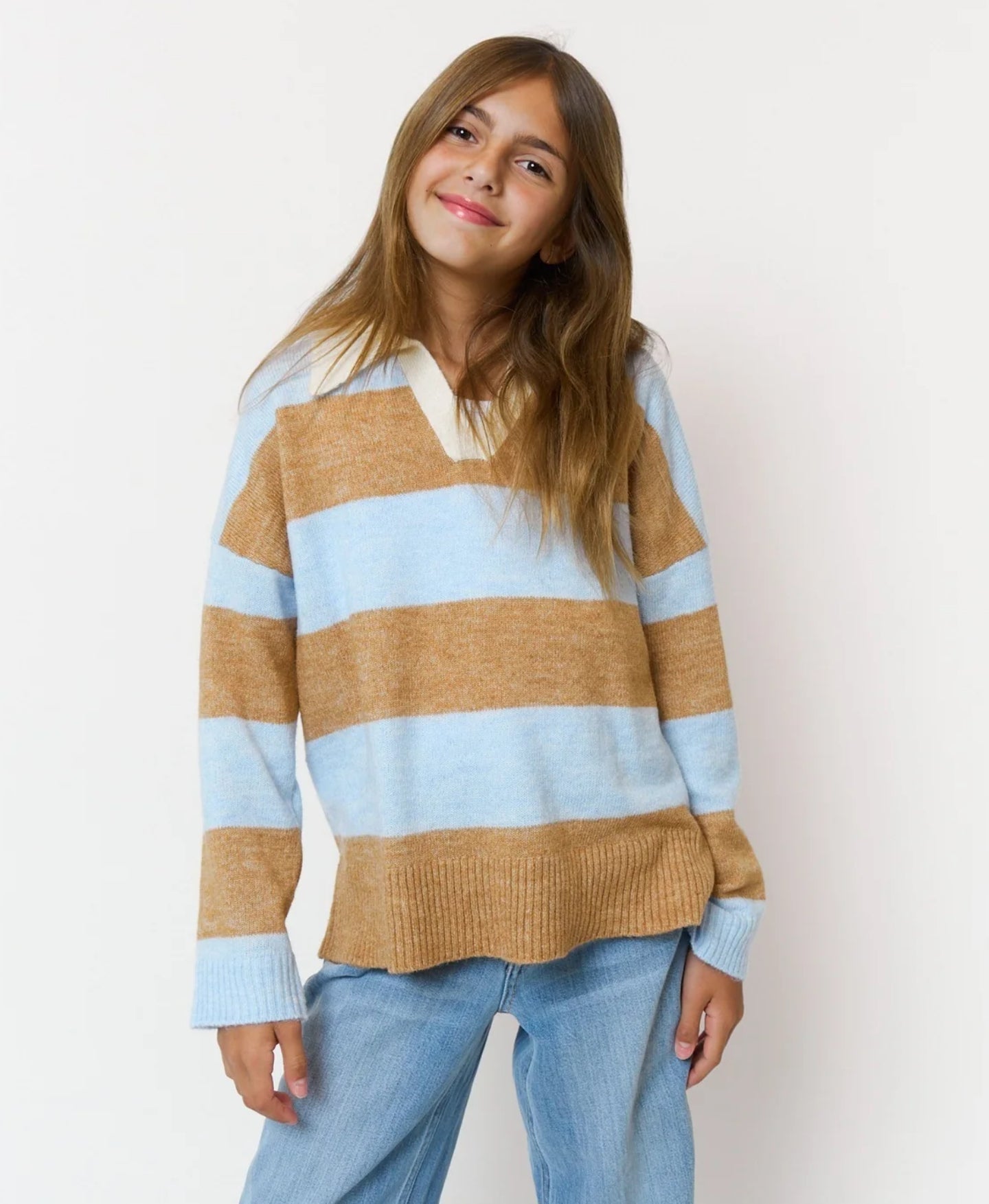 Central Park West - Striped Rugby Sweater