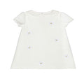 Patachou - Girls Dress with Embroidered Flowers, Ecru