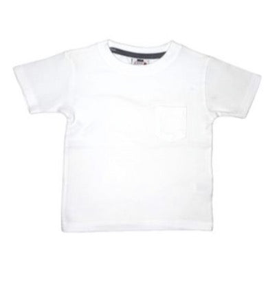 Mish - Kids Solid Enzyme Pocket Tee, White