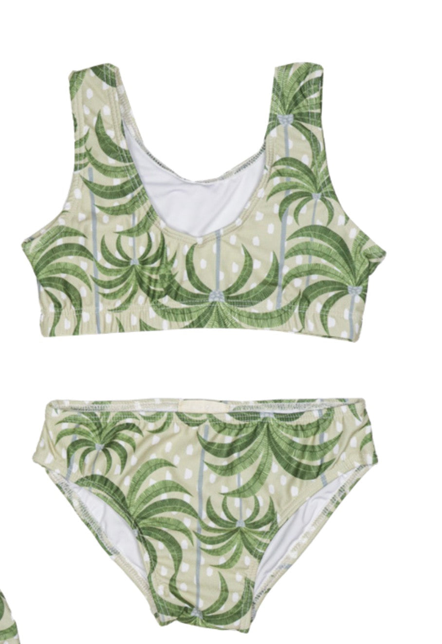 Planet Sea - 2 Pc Ribbed Bikini, Palms