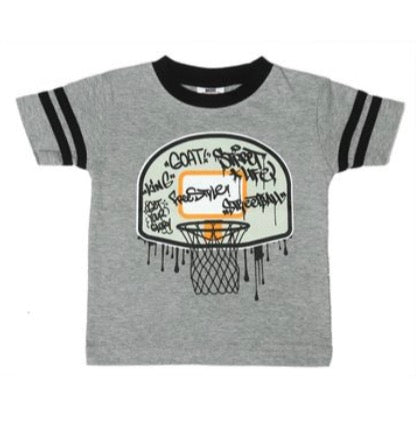 Mish - Basketball Graffiti Ringer Tee