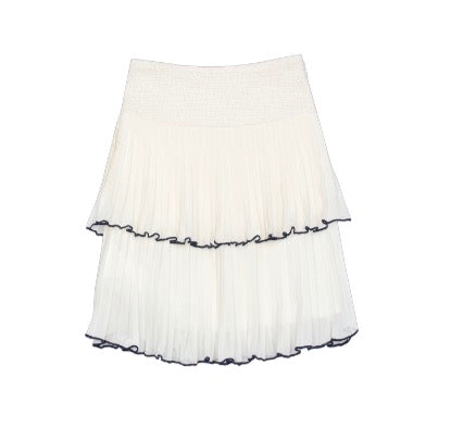 Patachou - Girls 2 pc Top & Flowy Skirt, Ivory