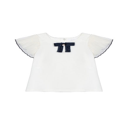 Patachou - Girls 2 pc Top & Flowy Skirt, Ivory