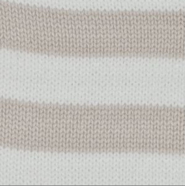 Martin Aranda - Baby Striped Bodysuit, Beige Mix