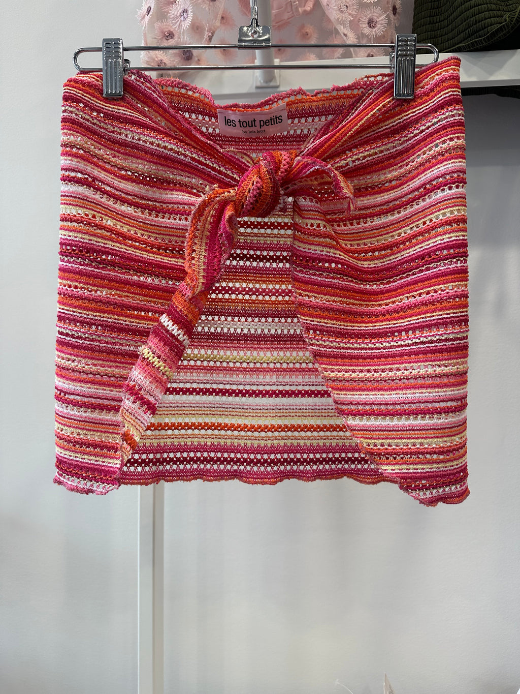Les Tout Petits - Papaya Stripe Short Sarong