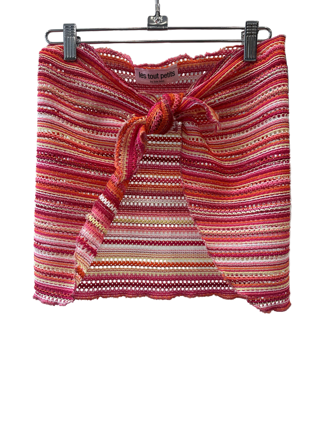 Les Tout Petits - Papaya Stripe Short Sarong
