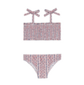 Minnow - Girls Floral Tile Smocked Bikini