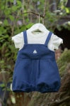 Dr. Kid - White Shirt and Indigo Overalls