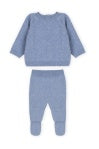 Dr. Kid - Baby Light Blue Long Sleeve Top & Footie Bottoms