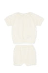 Dr. Kid - Ecru Short Sleeve Top & Shorts