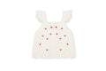 Dr. Kid - Ecru Top with Red Hearts