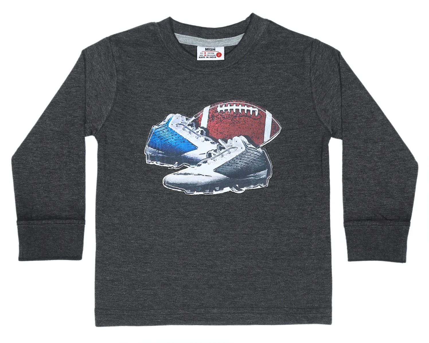 Mish - Kids Football Game Time Long Sleeve Shirt