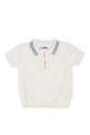 Dr. Kid - Ecru Collared Short Sleeve Polo Shorts Set