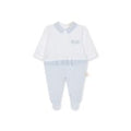 Baby GI - Over The Clouds Footie, White & Blue