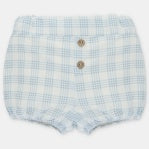 Martin Aranda - Overall (Bloomer w/Straps in Woven Fabric) Square Woven Ottawa, Blue