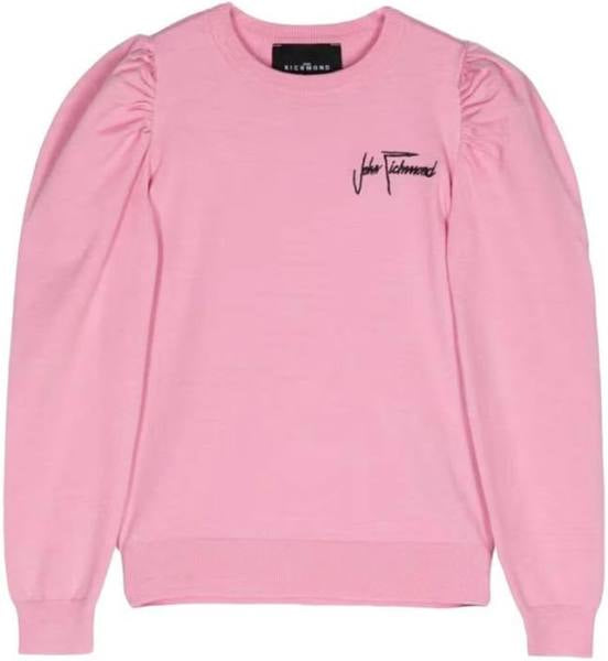 Richmond - Junior Logo Embroidered Crewneck Sweatshirt, Pink