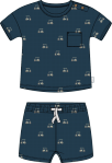 Petite Lem - 2pc Short Sleeve & Shorts Set, Navy