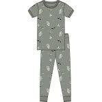 Petite Lem - 2pc Short Sleeve & Pants Pajama Set, Dark Green