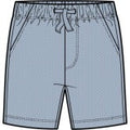 Miles The Label - Knit Shorts, Dusty Blue