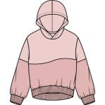 Miles The Label - Long Sleeve Hooded Sweatshirt, Pink