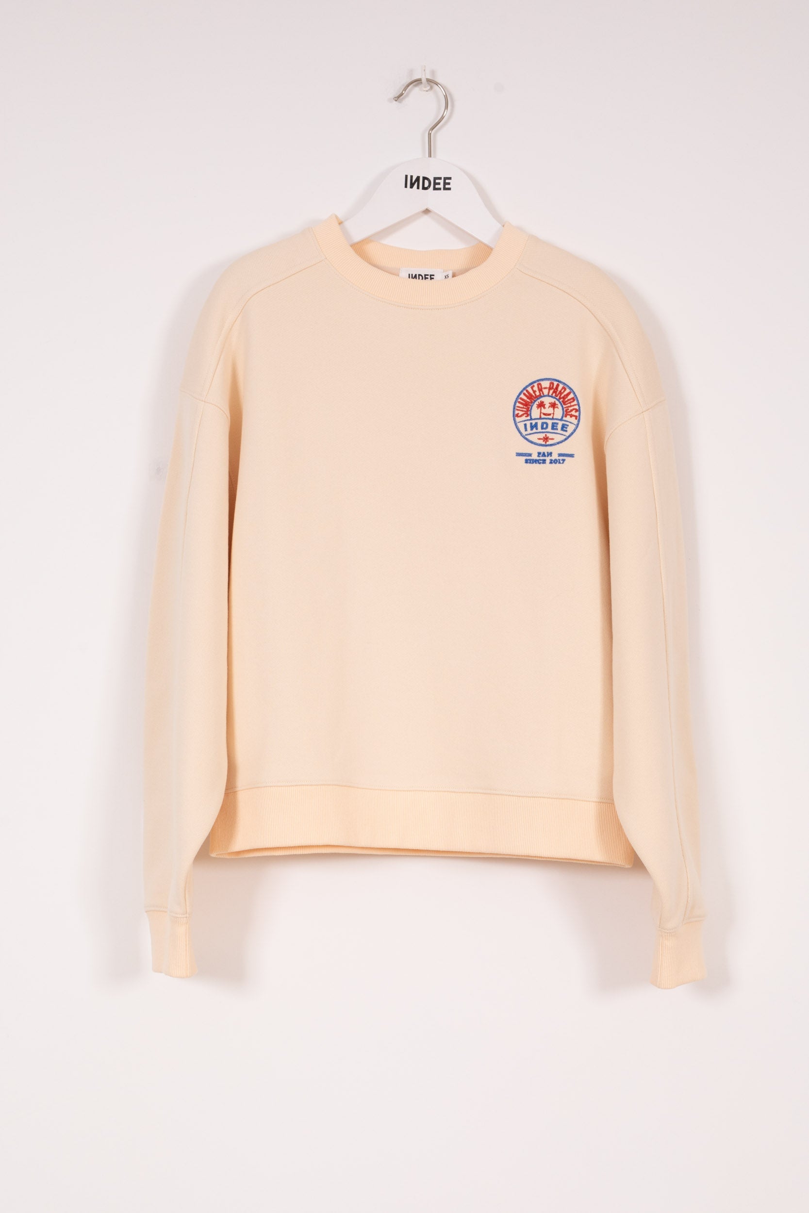 Indee - Vespa Sweatshirt with Embroidery, Off White