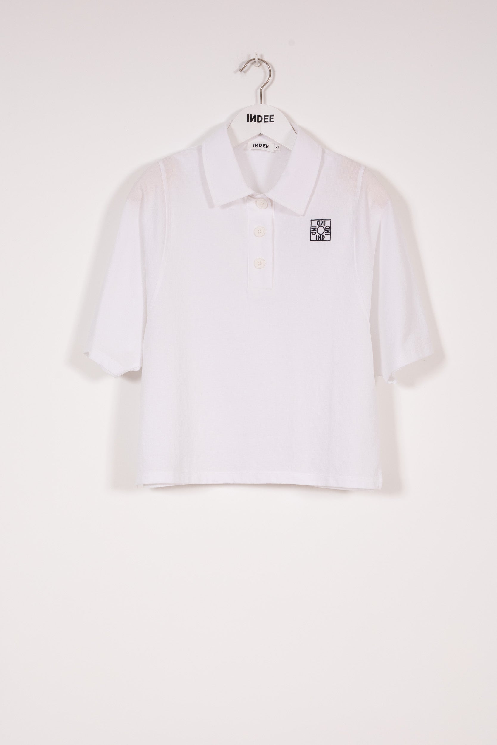 Indee - Variety Plain Color Polo T-Shirt, Off White