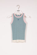 Indee - Venerdi Knitted Tank Top with Stripes, Blue