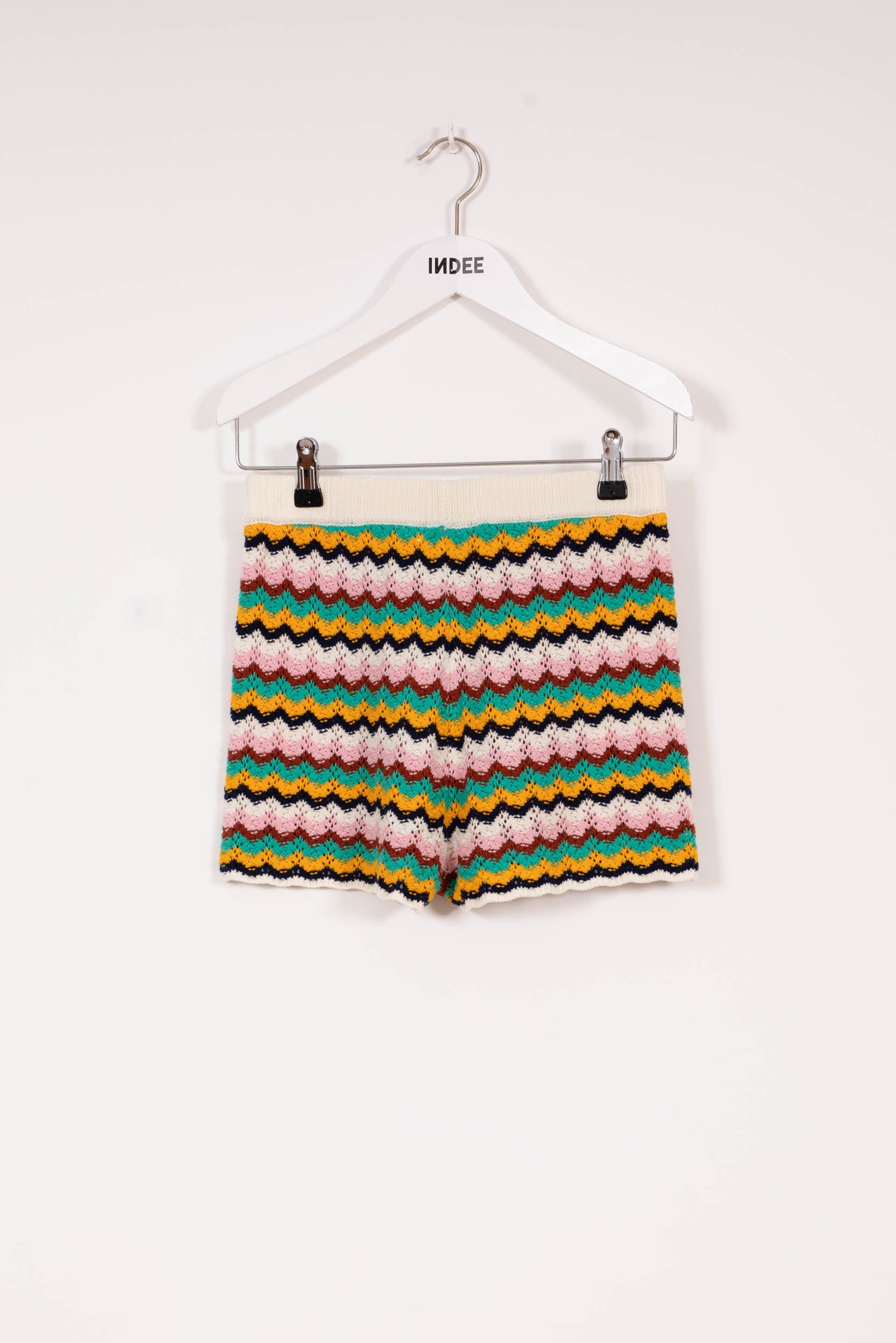 Indee - Vitamin & Velours Crochet Knit Top & Shorts, Multicolor