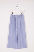 Indee - Vasco Mid Length Skirt with Buttons, Hydra Blue