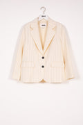 Indee - Vanity Tennis Stripes Blazer, Off White