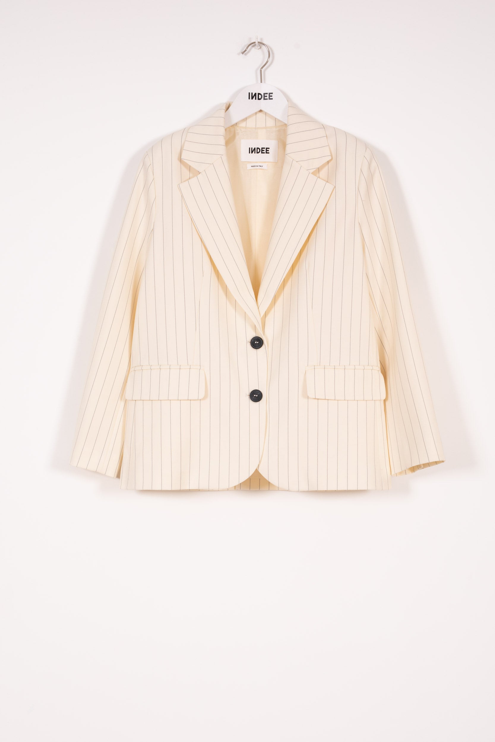 Indee - Vanity Tennis Stripes Blazer, Off White