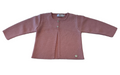 Paz Rodriguez - Knit Newborn Short Cardigan, Dune Pink