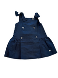 Paz Rodriguez - Woven Infant Girl Dress Eslora, Navy Blue