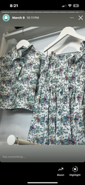 PICCOLA LUDO MULTICOLOR SKIRT AND BLOUSE SET
