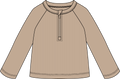 Petite Lem - Long Sleeve Knit Rashguard, Beige